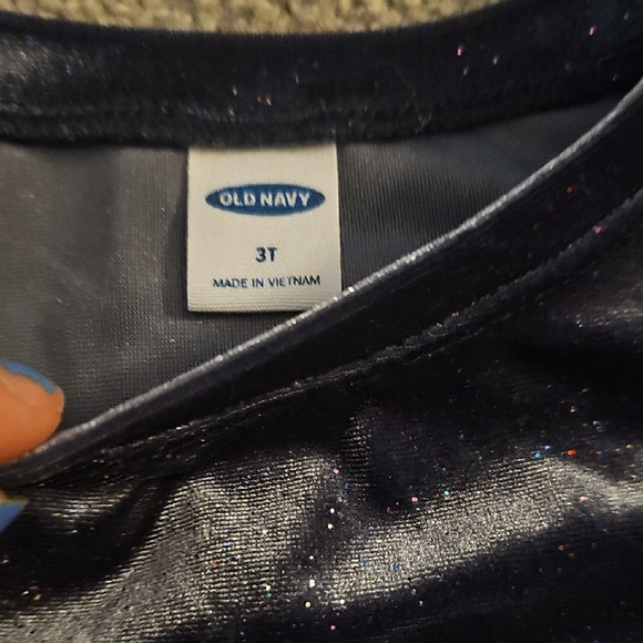 Old Navy Sparkling Gray Blouse #K - Picture 2 of 4